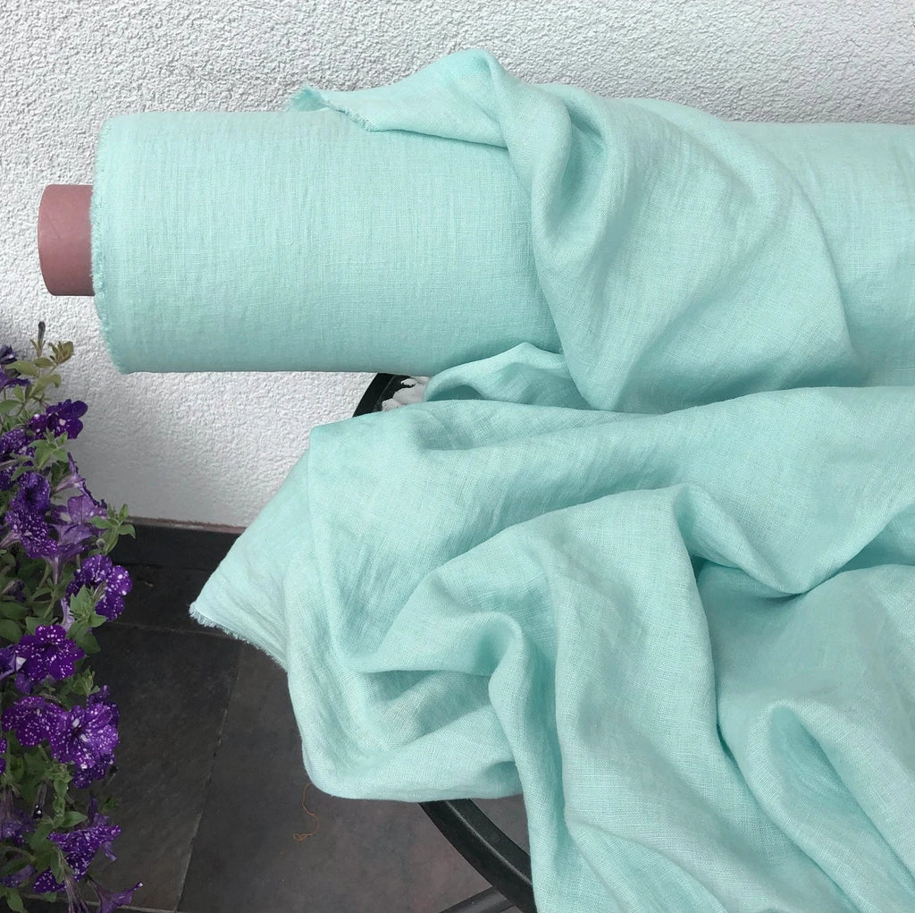 Soft Washed Natural Linen Fabric – 58" Wide