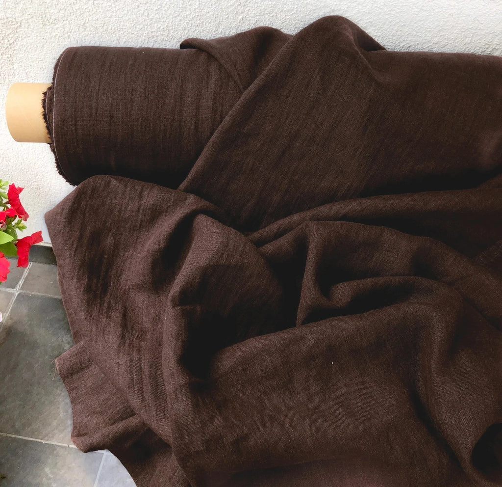 Soft Washed Natural Linen Sewing Fabric – 58" Medium Weight