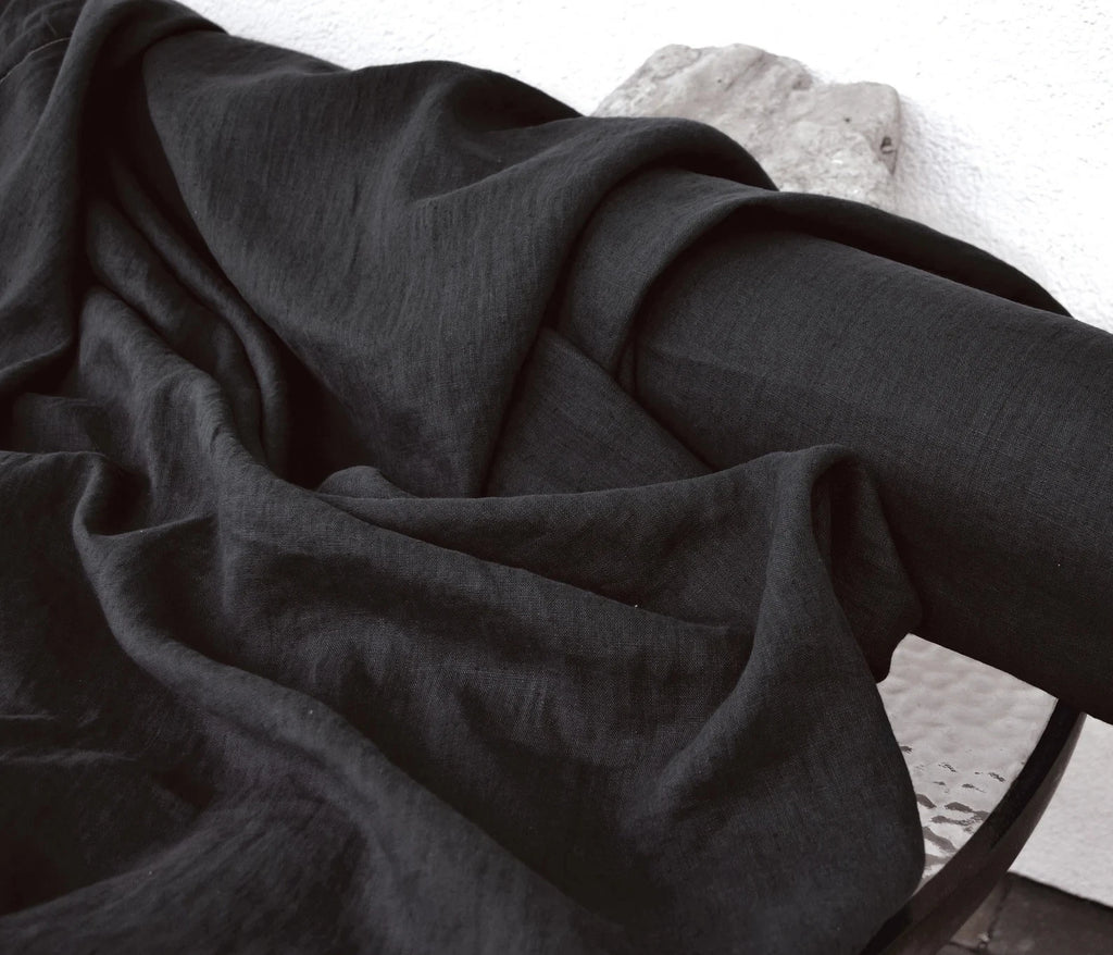 Soft Washed Natural Linen Sewing Fabric – 58" Medium Weight