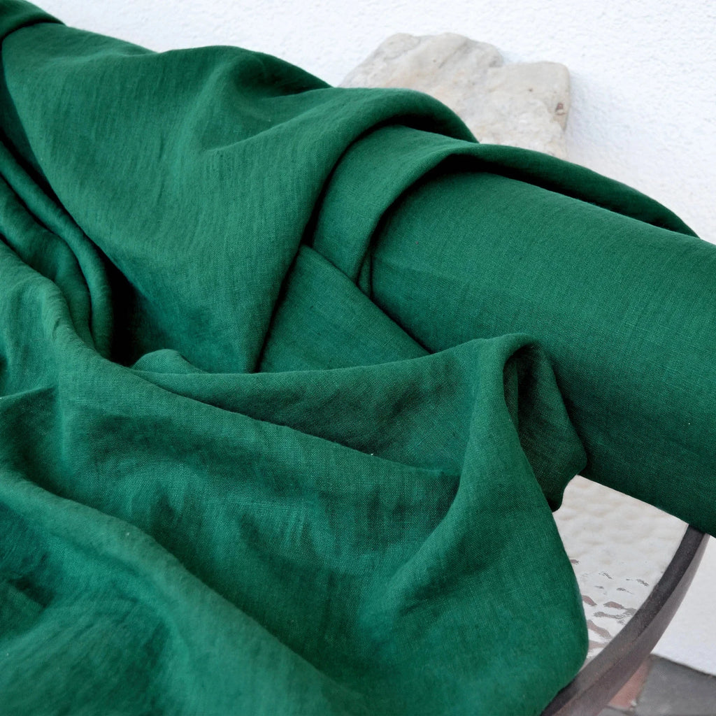 Soft Washed Natural Linen Fabric for Sewing & Upholstery – 58" Wide