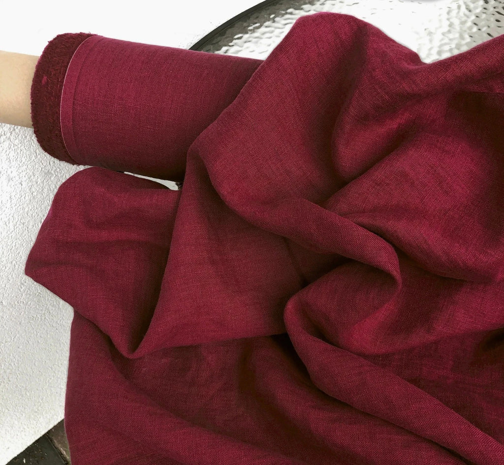 Soft Washed Natural Linen Fabric – 58" Wide