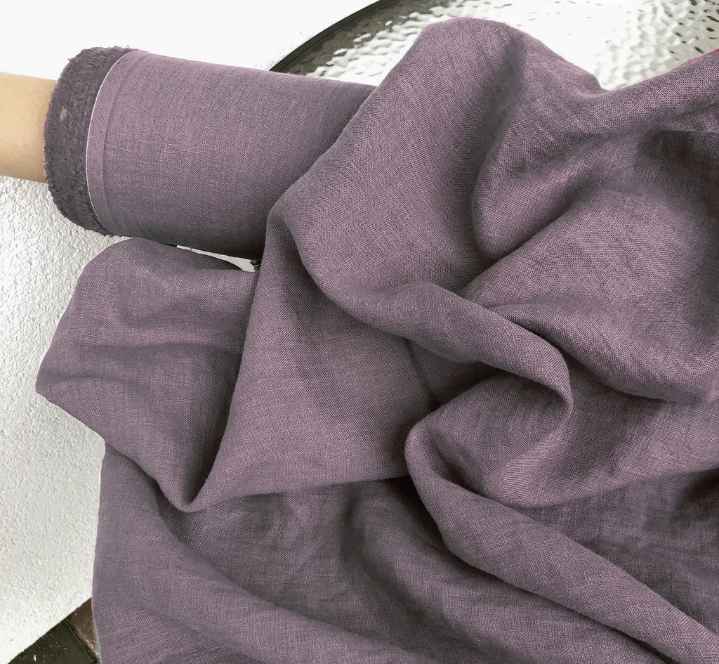 100% Natural Linen Fabric by the Yard – 58" Wide