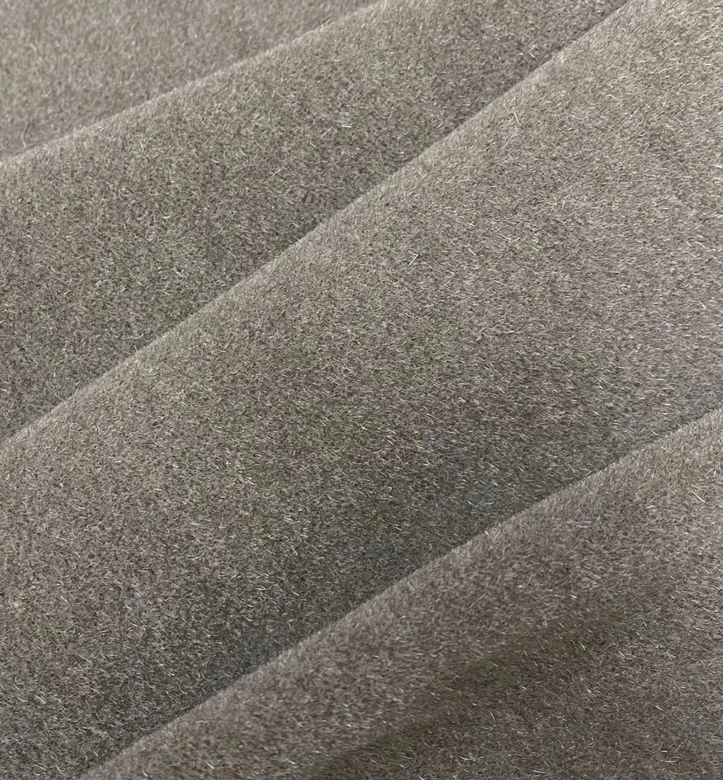 Heather Khaki Wool Blend Coating Fabric – Heavy Weight