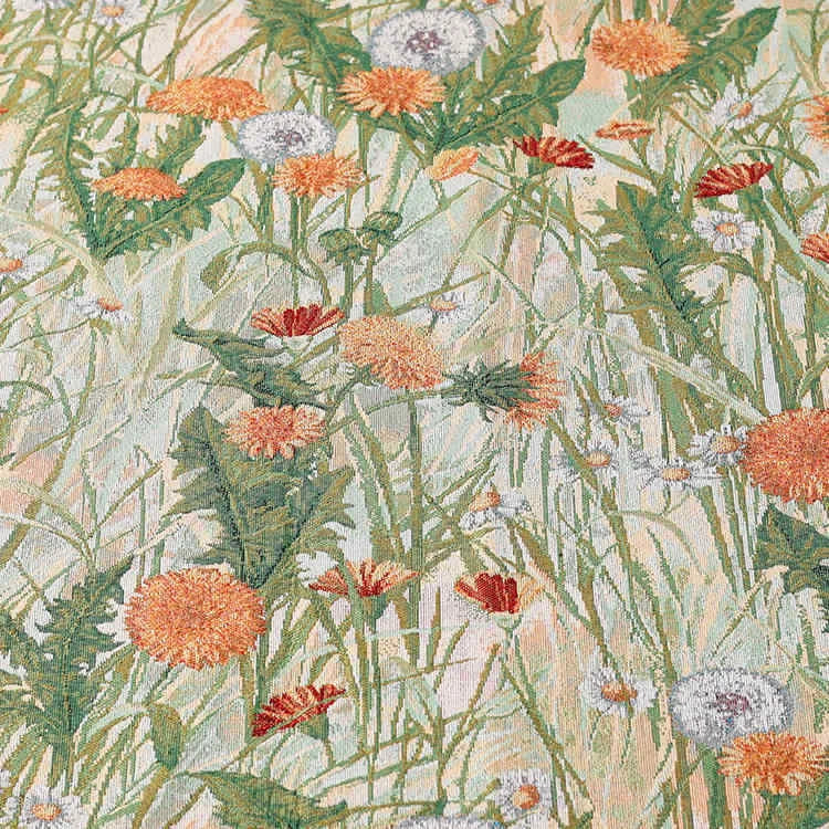 Dandelion Floral Jacquard Tapestry Upholstery Fabric